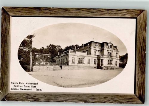 Markersdorf Passepartout Etablissement Carola Park Bahnpost Chemnitz- Zg. 1006