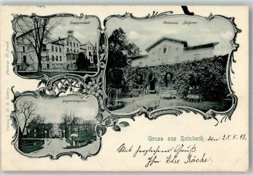 Reinbek 1899 Sophienbad Pension Scherer Schlosskapelle