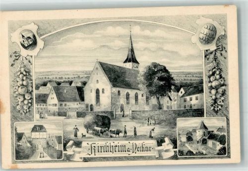 Kirchheim Ev. Mauritiuskirche Rinderfuhrwerk Neckartor