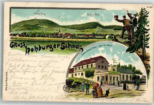 Hohburg Hohburger Schweiz Wanderer Löber Berg Galgen Berg Gasthaus zur Hohburger Schweiz