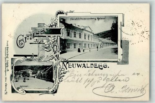 Wien 1900 Gasthaus fürstl.Schwarzenberg Meierei Neuwaldegg