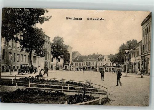 Gumbinnen 1917 Wilhelmstrasse Auto