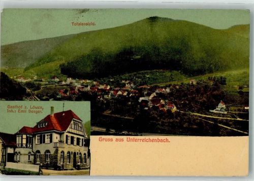 Unterreichenbach 1915 Gasthaus z. Löwen