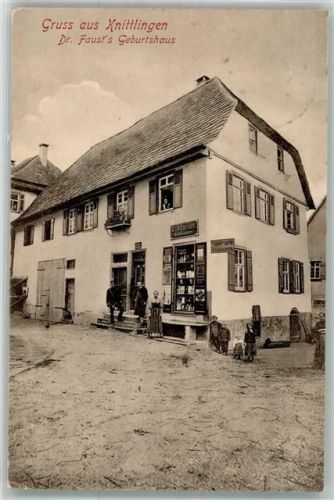 75438 W7134 Knittlingen 1907 - Geburtshaus Dr. Faust