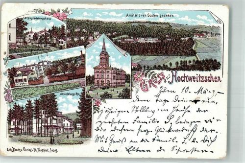 Hochweitzschen 1898 Ansiedlungshaus Haupteingang Kirche