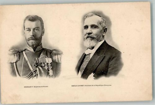 1896 Staatsbesuch Zar Nicolas II in Paris und Präsident Emile Loubert Politik