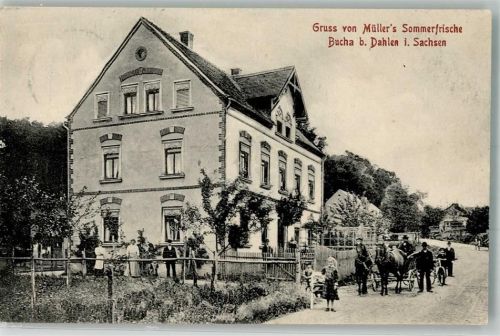 Bucha 1912 Müller's Sommerfrische Fuhrwerk