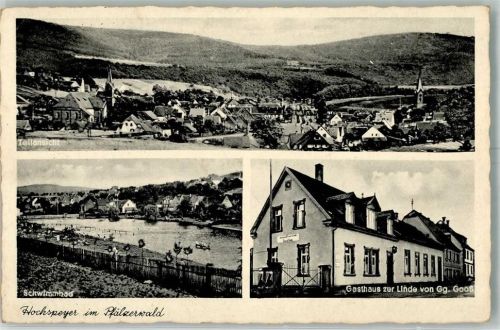 Hochspeyer WK II Gasthaus zur Linde Schwimmbad Feldpost