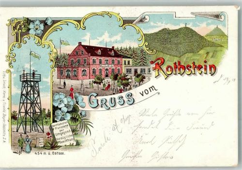 Rothstein 1901 Aussichtsturm Gasthaus Rothstein