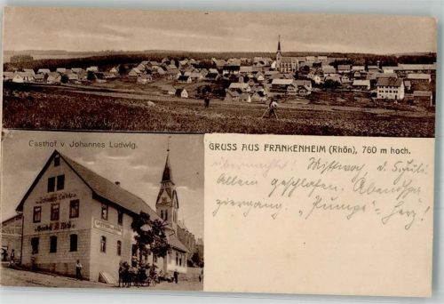 98634 O6101 Frankenheim b Meiningen 1922 - Gasthaus Johannes Ludwig