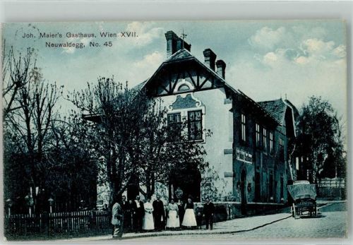Wien 1911 Gasthaus Meier Neuwaldegg 45