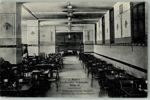 Wien 1912 Gasthaus Rode Landstraßer Volkskeller