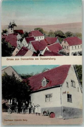 Dannenfels Gasthaus Berg Fahrradfahrer Donnersberg