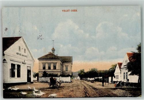 Kolin Köln an der Elbe 1918 Foto AK Velký Osek