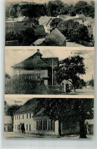 Röcknitz Dorfansicht Haus Richter Schule