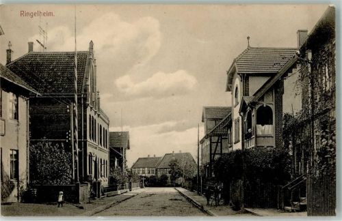 Ringelheim 1910 Ringelheimer Ortsstraße Bahnpost Halle-Lohne