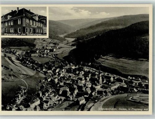 Vöhrenbach Fliegeraufnahme Warenhaus Scherzinger