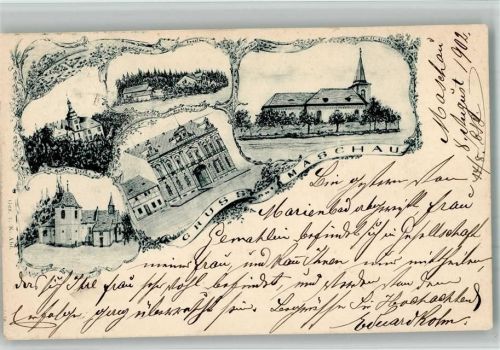 Mastov Maschau 1902 BOAKC Mutter-Kirche Stadthaus Forsthaus