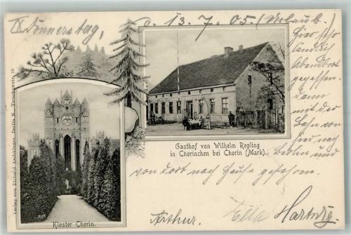 Chorin 1905 Chorinchen Gasthaus Regling Kloster Chorin