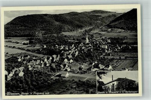 Grießen Fliegeraufnahme Gasthaus-Brauerei Spitznagel