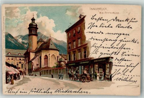 Innsbruck 1901 Die Hofkirche Zieher, Ottmar Nr. 1631