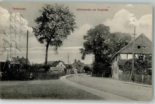 Kreiensen 1912 Wilhelmstraße und Ringstraße Gasthaus-Bierbrauerei zum Schanzenkeller