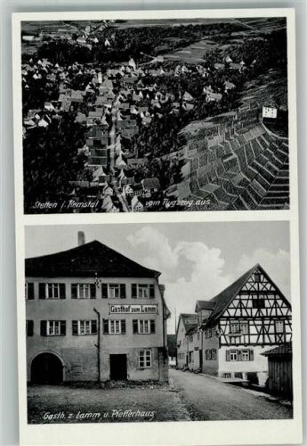 Stetten Fliegeraufnahme Gasthaus zum Lamm Pfefferhaus