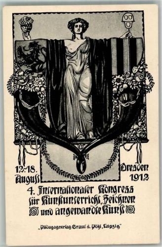 Dresden 1912 4 Internationaler Kongress für Kunstunterricht 3 Preis Ebert Hannes