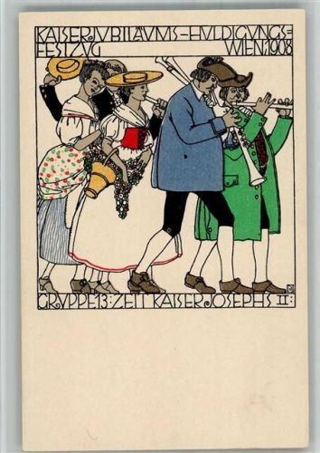 Wien WW 169 Diveky Josef Kaiser Huldigungs Festzug 1908