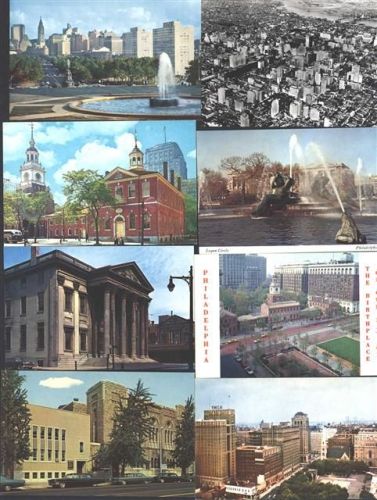 Philadelphia Lot mit 17 div AK