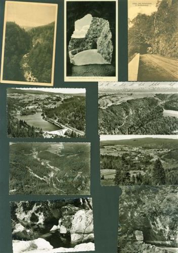 Albtal Lot mit 11 AK und 14 Fotos einige mit Kleberesten rückseitig eins mehrfach
