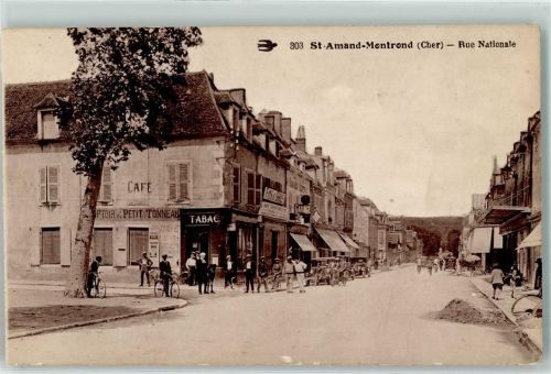 18200 Saint-Amand-Montrond - Rue National Fahrrad Oldtimer