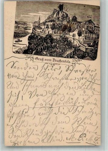 Drachenfels 1886 Privatganzsache