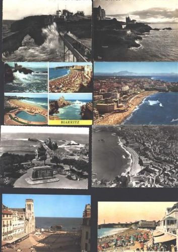 Biarritz Lot mit 10 div AK