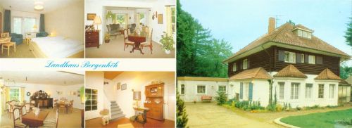 Bad Malente-Gremsmühlen Landhaus Bergenhöh Innen-und Aussenansicht Klappkarte