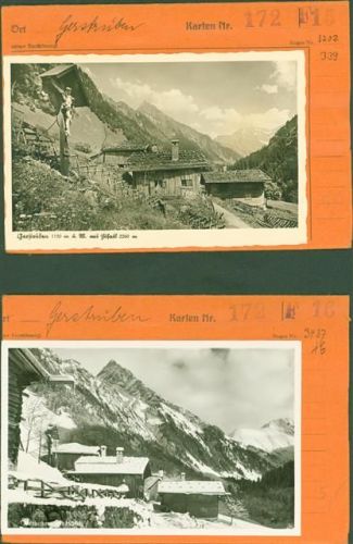 87561 W8980 Gerstruben Kleinposten bis 20 Lot mit 2 AK Musterkarten Original aus Metzarchiv Bestellvorgänge und Auflagenzahlen