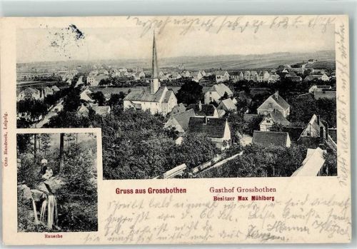 Großbothen 1910 Rausche Stadtkirche
