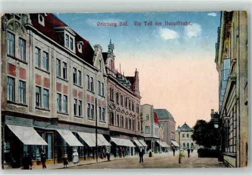 Bohumin 1918 ein Teil der Hauptstraße
