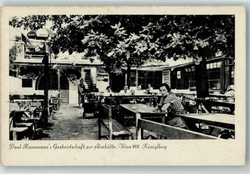 Wien Paul Hansmann`s Gasthaus zur Almhütte Küniglberg