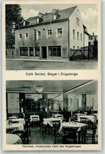 09468 O9307 Geyer - Cafe Seidel Feinstes modernstes Cafe des Erzgebirges