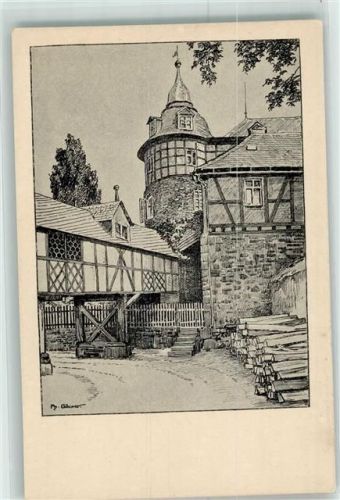 Laubach Schloss sign. Ph. Gönner