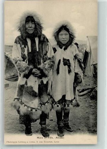 Volkstypen Tracht Mere et Fille Alaska