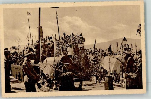 Rijeka Fiume Feldbegräbnis für Leutnand Bini u. Brigadier Zeppegno die am 6.Okt. starben Militär Kroatien 1919