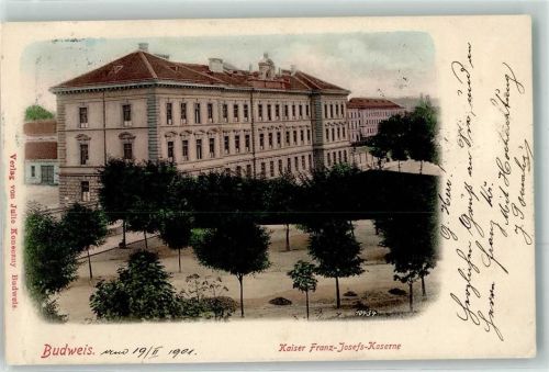 Ceske Budejovice 1901 Kaiser Franz Josefs Kaserne