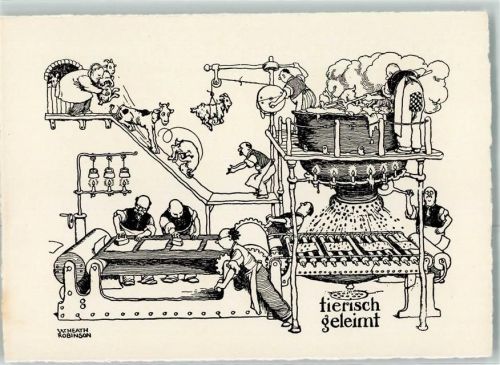 Bild 2 der Folge Zerkall Bütten sign. W. Heath Robinson Humor