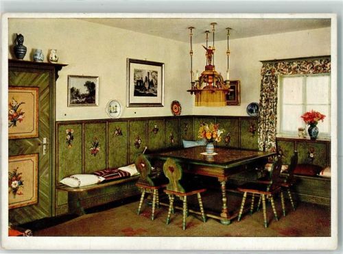 Berchtesgaden Innenraum im Hause Wachenfeld Landhaus des Reichskanzlers Hitler Foto Hoffmann Nr 412
