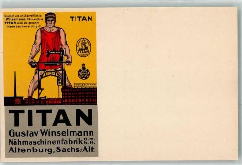 Altenburg Werbung Titan Gustav Winselmann AK