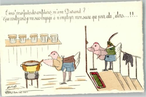 1914 - 1918 sign. H. Dupont Karikatur