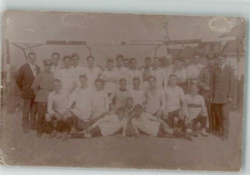 Haguenau 1916 Mannschaft Soldaten Adresse an: Vicewachtmeister der Res. M. Flak 44 Feldluftschiffer-Abtlg. 16 a VIII Armee Korps Feldpostkarte WK I