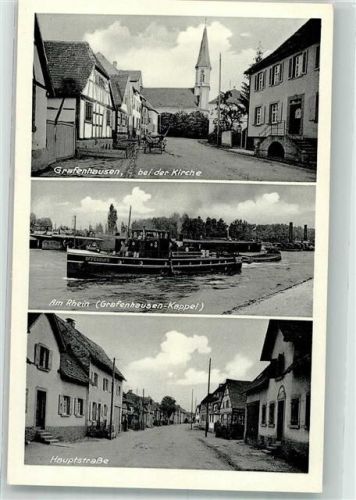 79865 W7821 Grafenhausen , Hochschwarzw - An der Kirche Am Rhein Hauptstraße